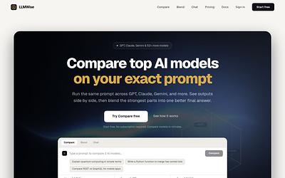 Screenshot of LLMWise webpage