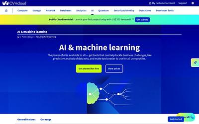 Screenshot of OVHcloud AI