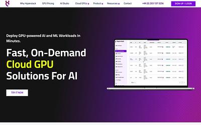 Screenshot of Hyperstack webpage
