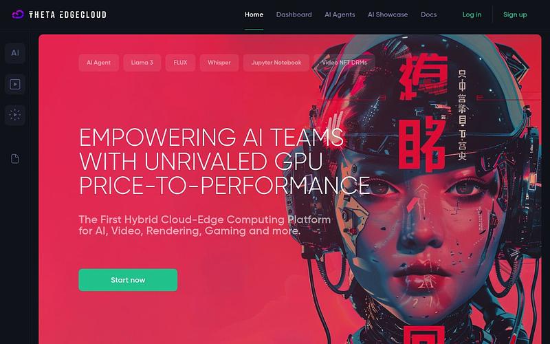 Screenshot of Theta EdgeCloud webpage