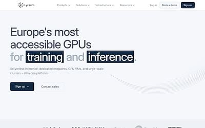 Screenshot of Lyceum webpage