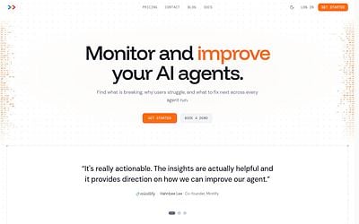 Screenshot of The Context Company webpage