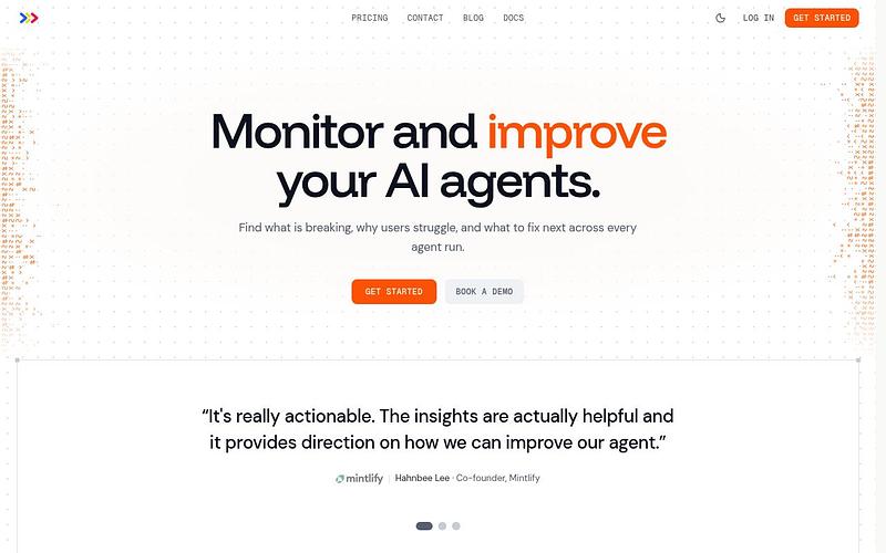 Screenshot of The Context Company webpage