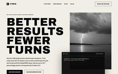 Screenshot of Tura webpage