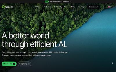 Screenshot of GreenPT