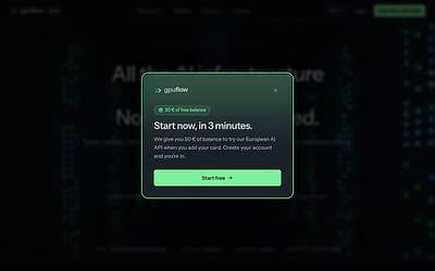 Screenshot of GPU Flow webpage