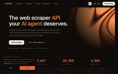 Screenshot of Webclaw webpage