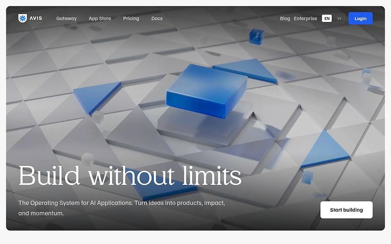Screenshot of AVIS webpage