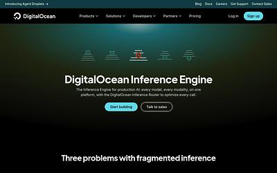 Screenshot of DigitalOcean Inference Engine webpage