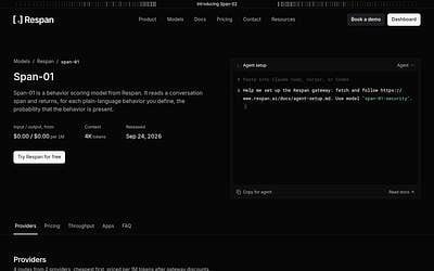 Screenshot of Respan Span-01 webpage