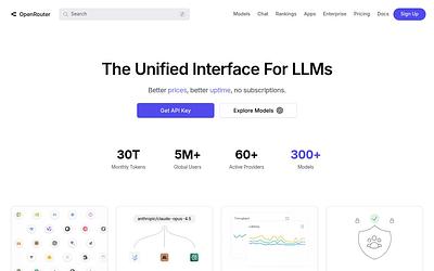 Screenshot of OpenRouter webpage