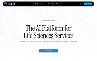 Screenshot of Log10 webpage