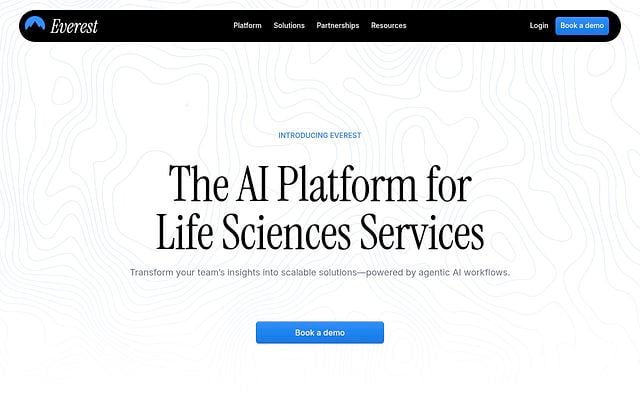 Screenshot of Log10 webpage