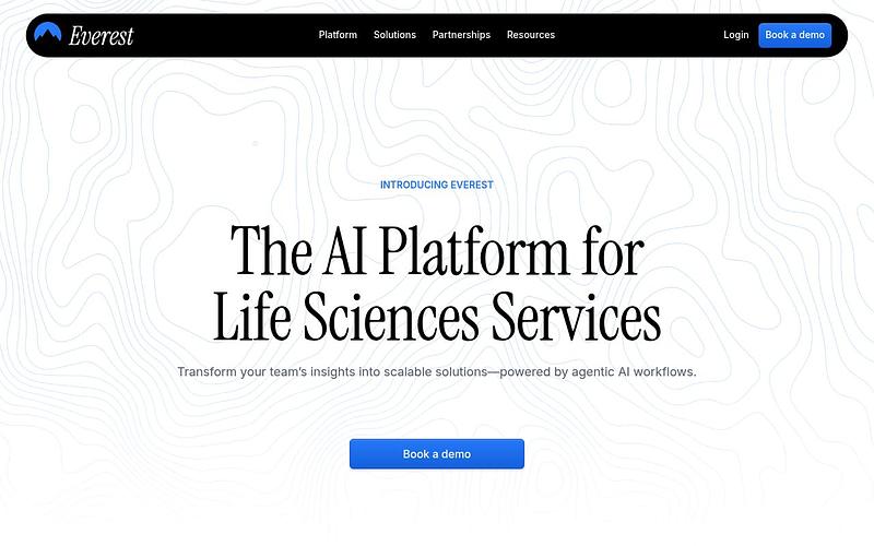 Screenshot of Log10 webpage