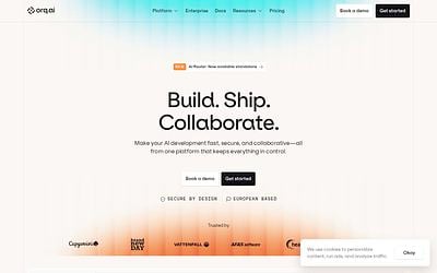 Screenshot of Orq.ai webpage